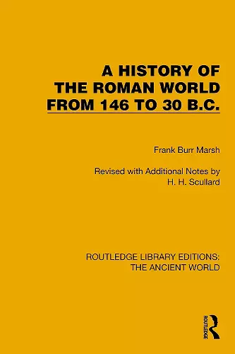 A History of the Roman World from 146 to 30 B.C. cover