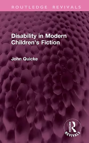 Disability in Modern Children's Fiction cover