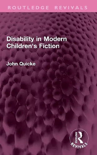Disability in Modern Children's Fiction cover