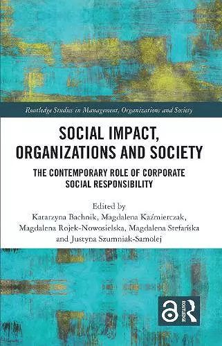 Social Impact, Organizations and Society cover