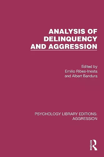 Analysis of Delinquency and Aggression cover