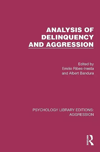 Analysis of Delinquency and Aggression cover