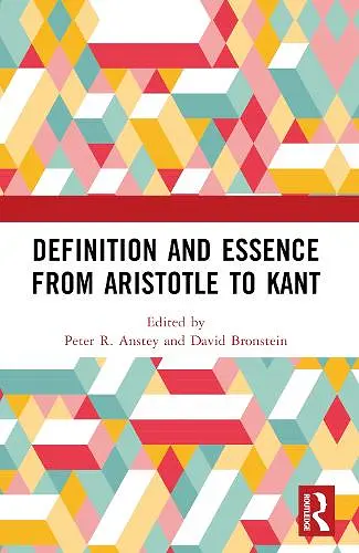 Definition and Essence from Aristotle to Kant cover