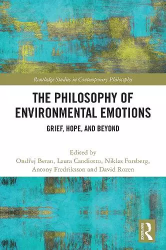 The Philosophy of Environmental Emotions cover