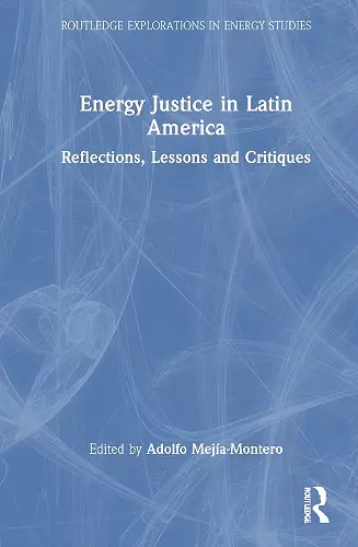 Energy Justice in Latin America cover