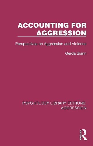 Accounting for Aggression cover