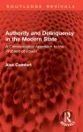 Authority and Delinquency in the Modern State cover