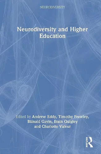Neurodiversity and Higher Education cover