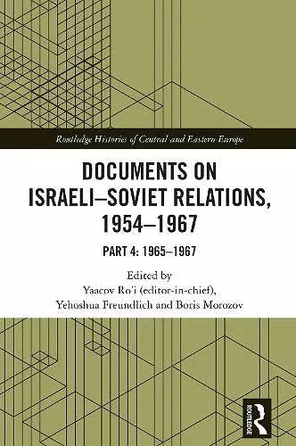 Documents on Israeli-Soviet Relations, 1954–1967 cover