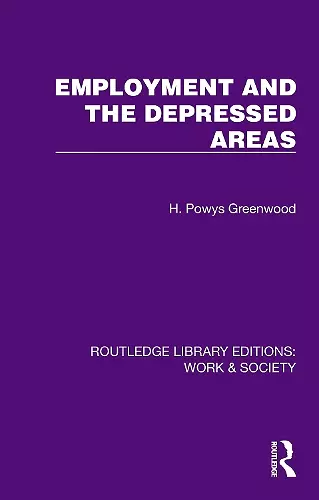 Employment and the Depressed Areas cover