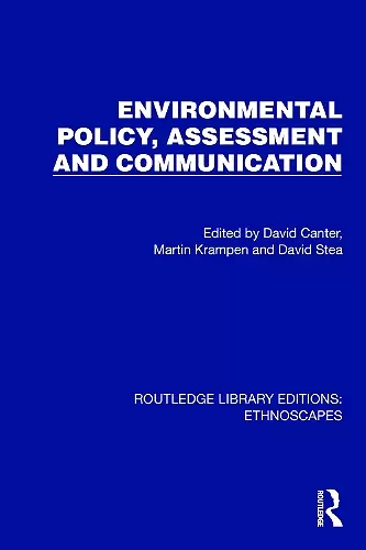 Environmental Policy, Assessment and Communication cover