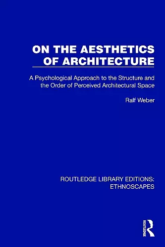 On the Aesthetics of Architecture cover