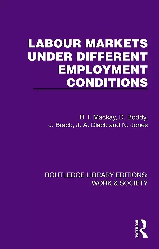 Labour Markets Under Different Employment Conditions cover