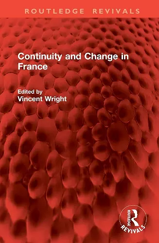 Continuity and Change in France cover