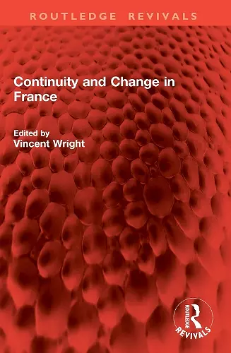 Continuity and Change in France cover