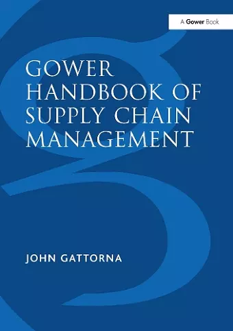 Gower Handbook of Supply Chain Management cover