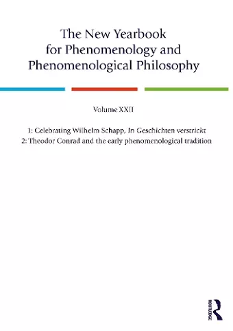 The New Yearbook for Phenomenology and Phenomenological Philosophy cover