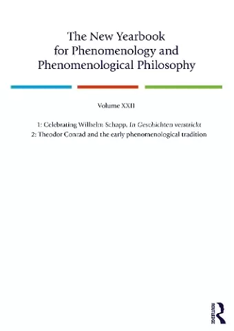 The New Yearbook for Phenomenology and Phenomenological Philosophy cover