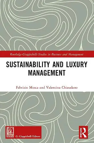 Sustainability and Luxury Management cover