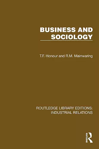 Business and Sociology cover