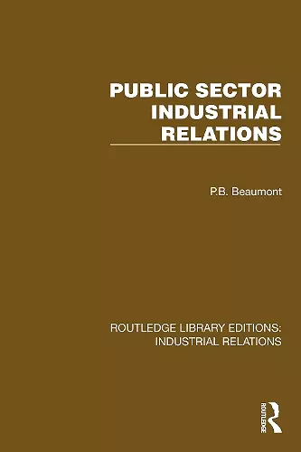 Public Sector Industrial Relations cover