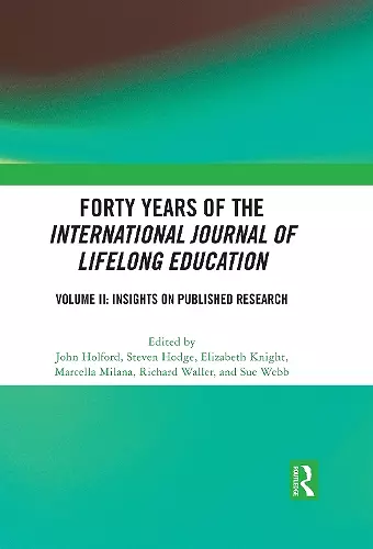 Forty Years of the International Journal of Lifelong Education, Volume II cover