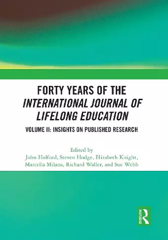 Forty Years of the International Journal of Lifelong Education, Volume II cover