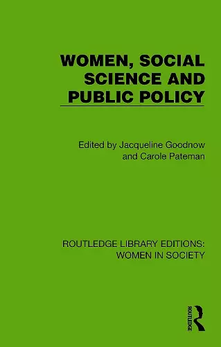 Women, Social Science and Public Policy cover