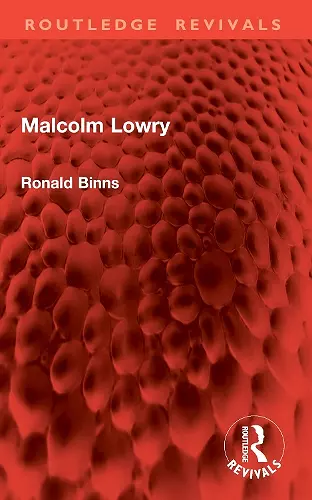 Malcolm Lowry cover