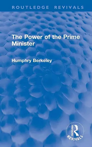 The Power of the Prime Minister cover