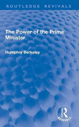 The Power of the Prime Minister cover