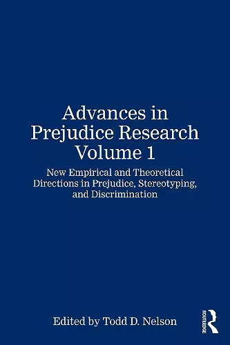 Advances in Prejudice Research Volume 1 cover