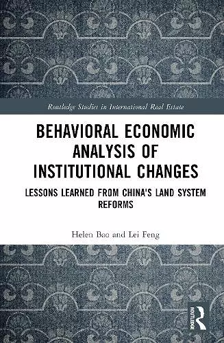 Behavioural Economic Analysis of Institutional Changes cover