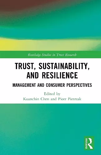 Trust, Sustainability, and Resilience cover
