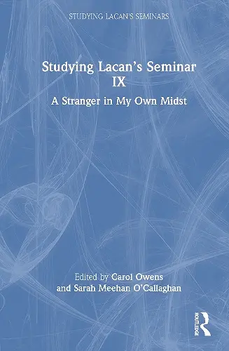 Studying Lacan’s Seminar IX cover