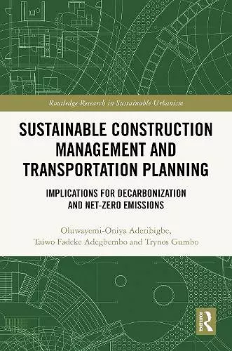 Sustainable Construction Management and Transportation Planning cover