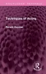 Techniques of Acting cover