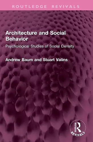 Architecture and Social Behavior cover