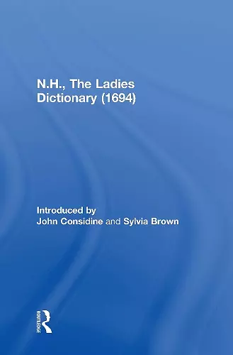 N.H., The Ladies Dictionary (1694) cover