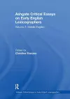 Ashgate Critical Essays on Early English Lexicographers cover