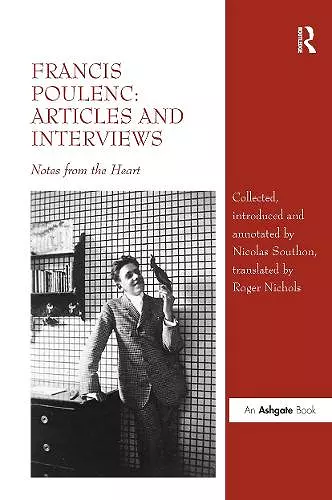 Francis Poulenc: Articles and Interviews cover