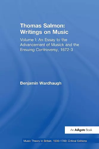 Thomas Salmon: Writings on Music cover