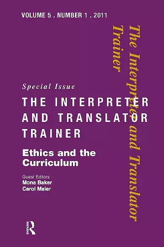 Ethics and the Curriculum cover