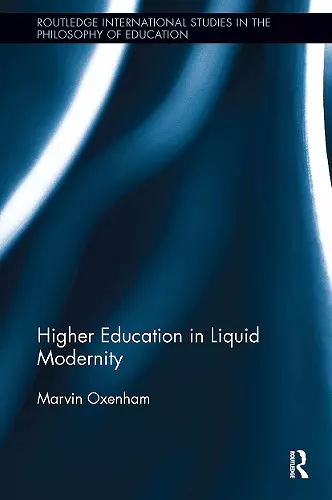 Higher Education in Liquid Modernity cover