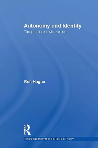 Autonomy and Identity cover