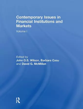 Contemporary Issues in Financial Institutions and Markets cover