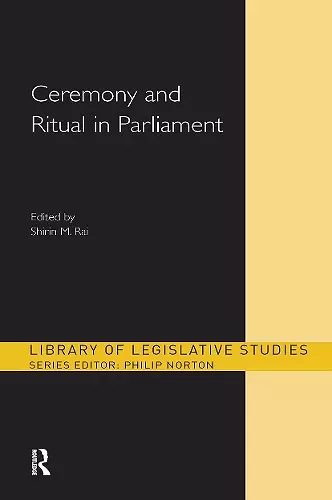 Ceremony and Ritual in Parliament cover