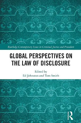 Global Perspectives on the Law of Disclosure cover