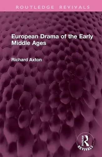 European Drama of the Early Middle Ages cover
