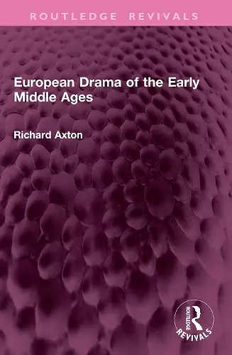 European Drama of the Early Middle Ages cover